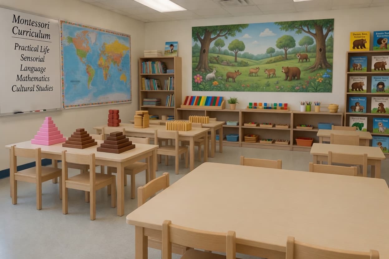 Early learning classroom environment maintained with hygienic cleaning standards