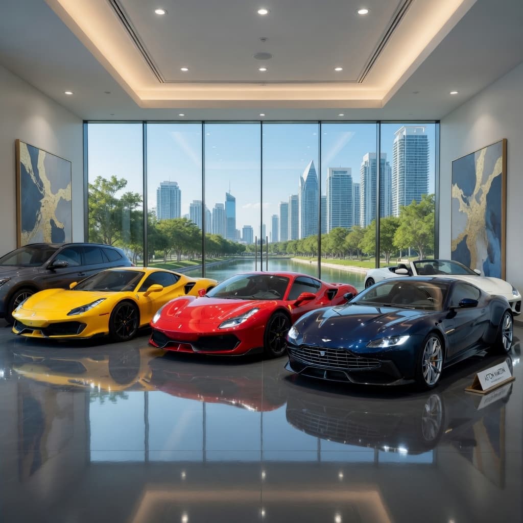 Retail showroom floor and customer zones kept presentation-ready during trading hours